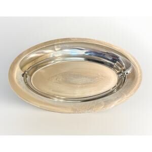 New with Tag Sambonet Italy Stainless Steel Oval Serving Dish Platter 9.5”